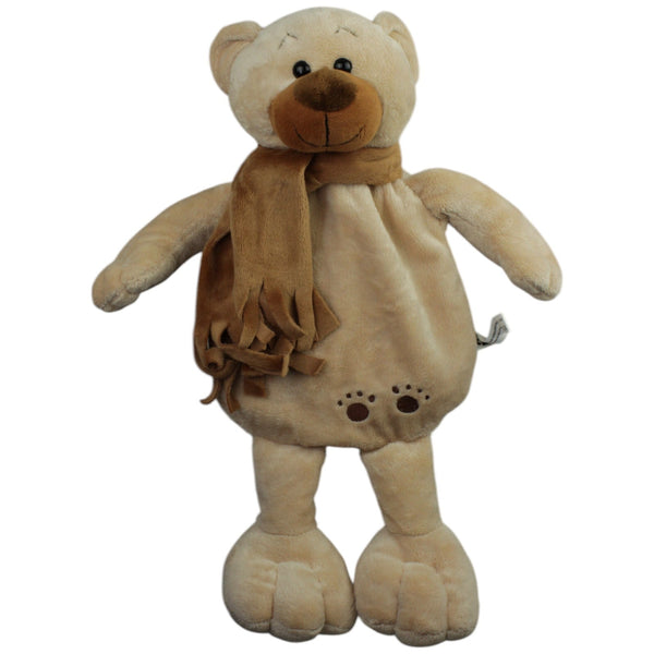 Beiger Teddybär mit braunem Schal