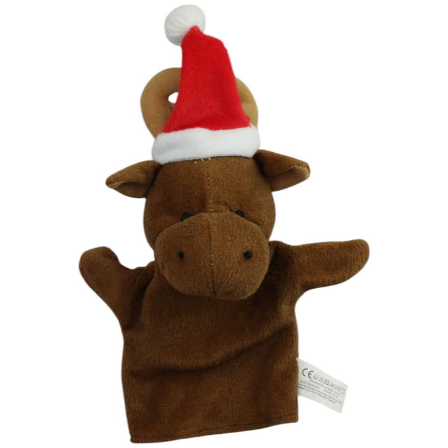 Elch mit Weihnachtsmütze