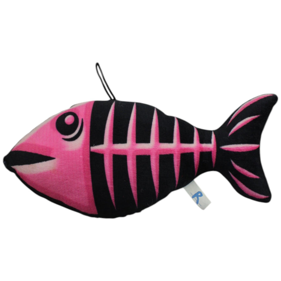Fisch-Skelett, schwarz-pink