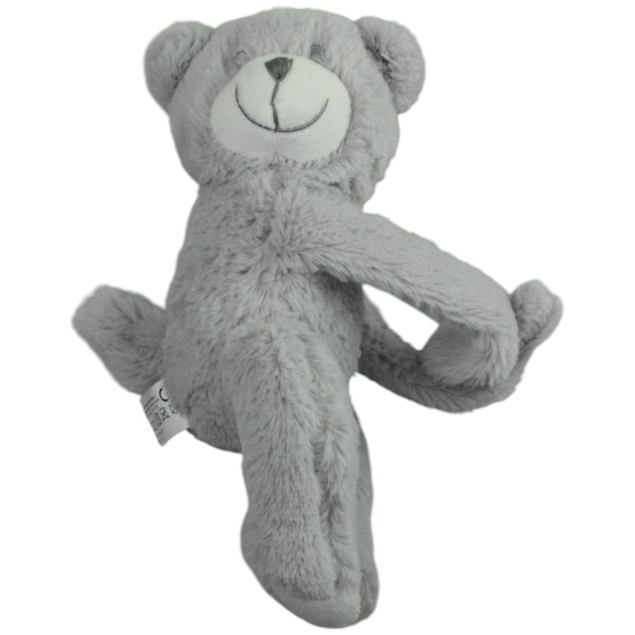 Grauer Teddy mit Kletthänden