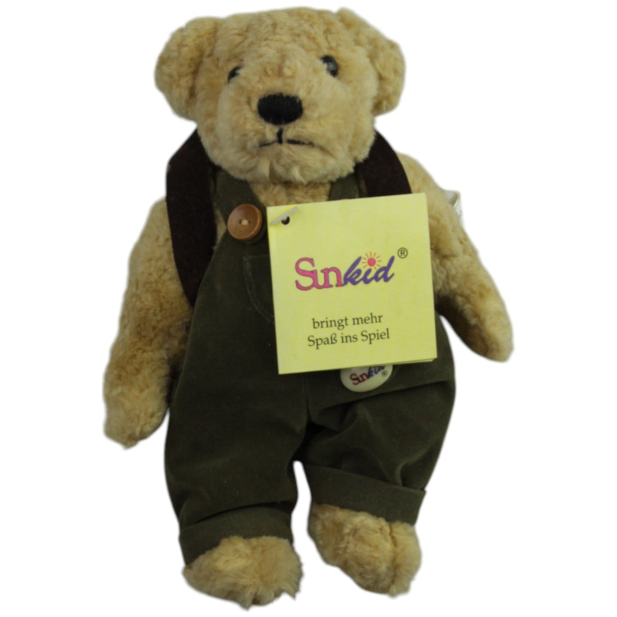 Süßer Teddy in Latzhose & Rucksack