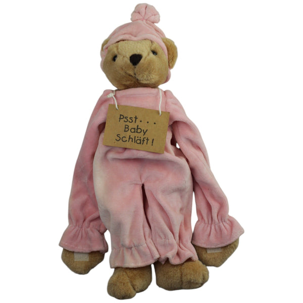 Türhänger, Bär in rosa Pyjama "Psst... Baby schläft!"
