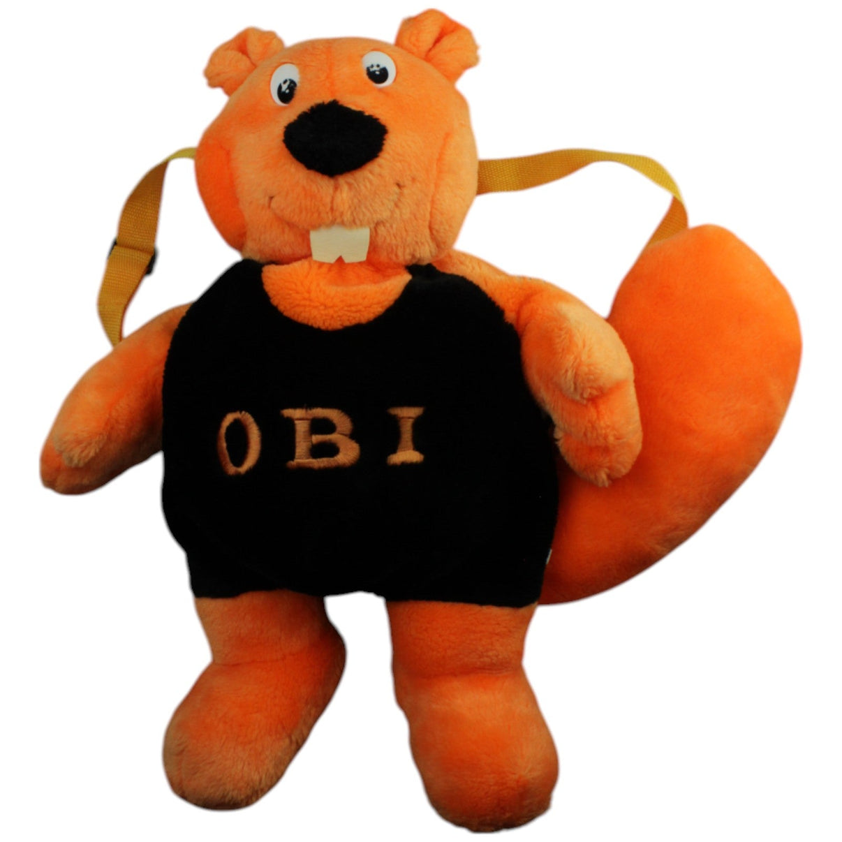 123000015120 OBI Altes OBI Biber Maskottchen Rucksack Kumpel Leo _Vintage_ Gebraucht Vintage