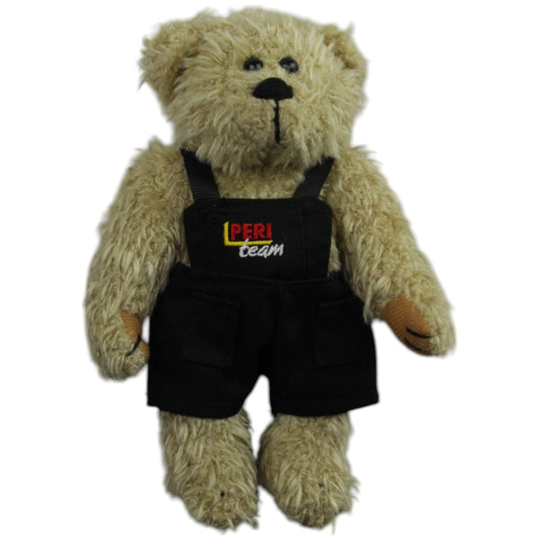 Teddybär mit schwarzer Latzhose "PERI TEAM"