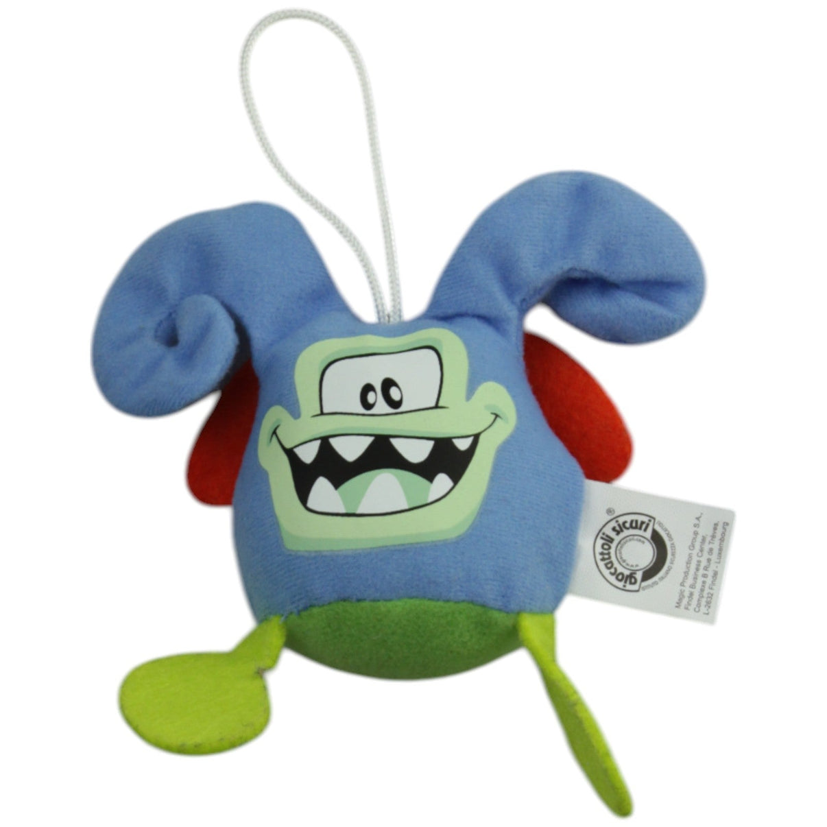 123000015212 Giocattoli Sicuri Blaues mini Monster Plüschfigur Kumpel Leo Gebraucht