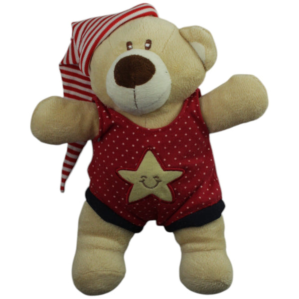 ABC Teddybär mit Schlafmütze, rot