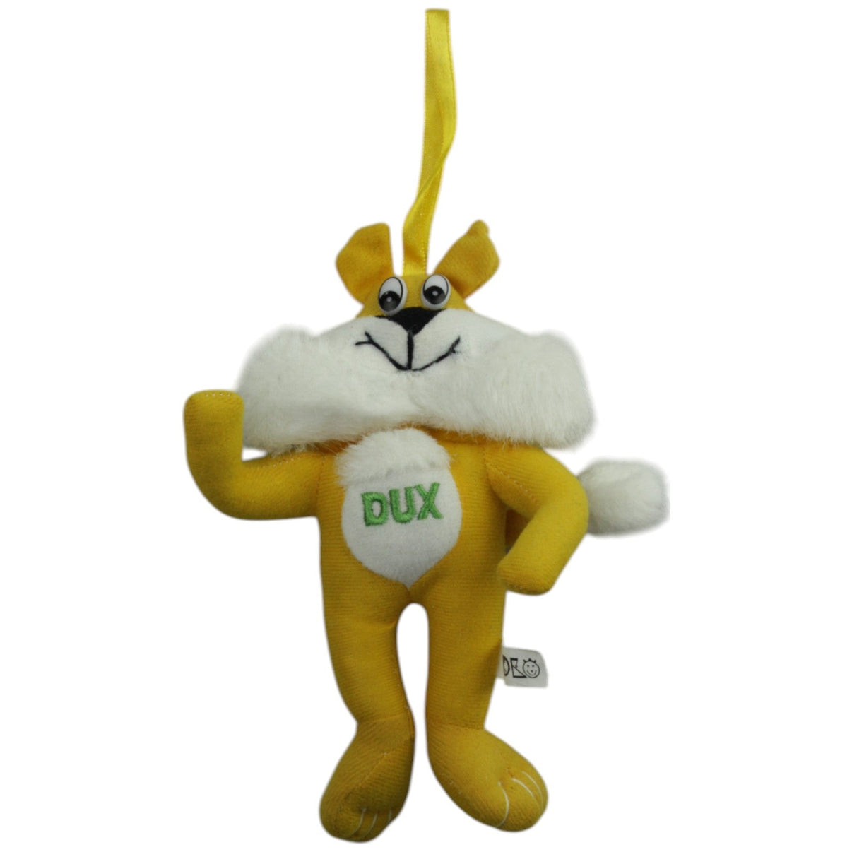 123000015255 DKO DUX, gelber Fuchs Kuscheltier Kumpel Leo _Vintage_ Gebraucht Vintage