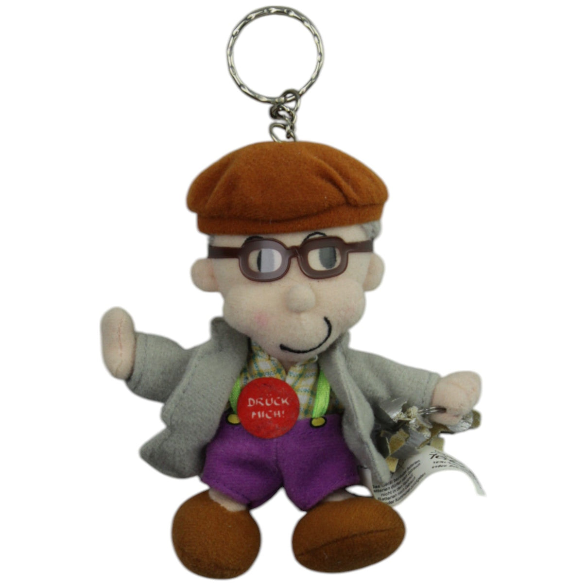 123000015259 Perleberg Männekes Motzpuppe, Motz - Hausmeister Schlüsselanhänger Kumpel Leo Gebraucht