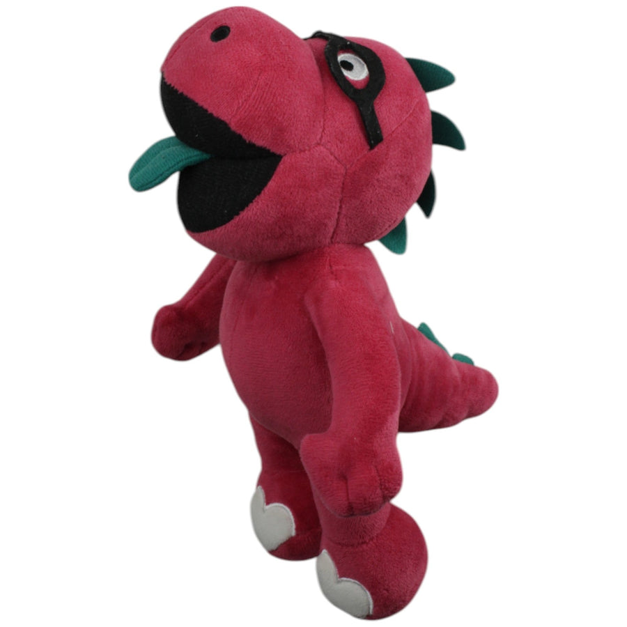 Lustiger roter Dinosaurier mit Brille