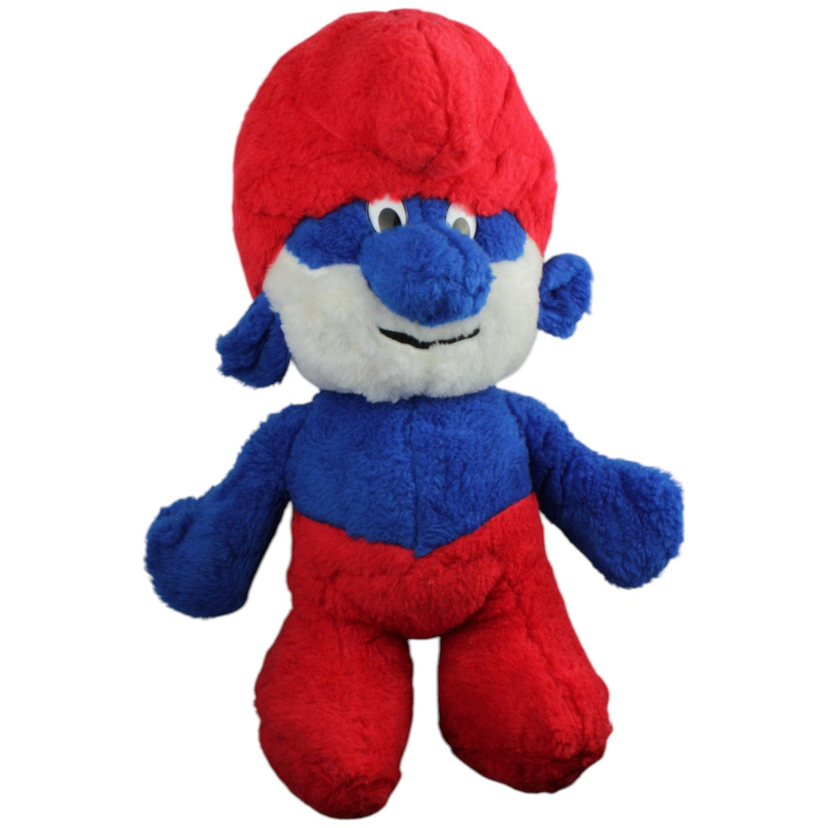123000015317 Unbekannt XL Papa Schlumpf Plüschfigur Kumpel Leo _Vintage_ Gebraucht Vintage