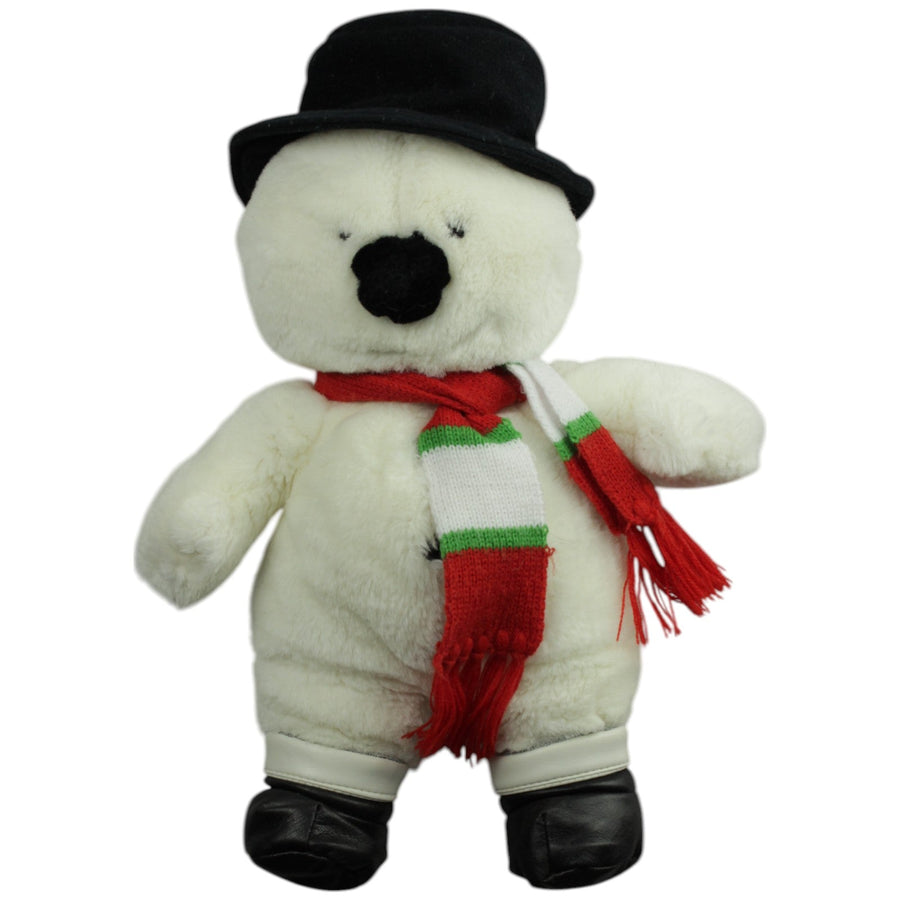 Schneemann mit Hut, Schal & Stiefel