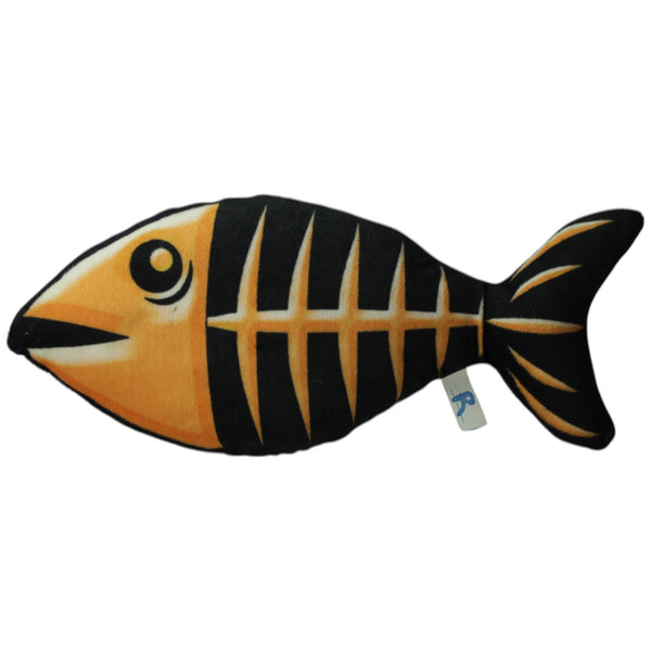 Fisch-Skelett, schwarz-orange