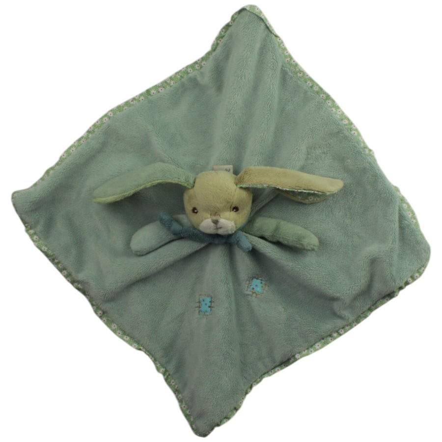 Süßer Hase mit langen Ohren, grün