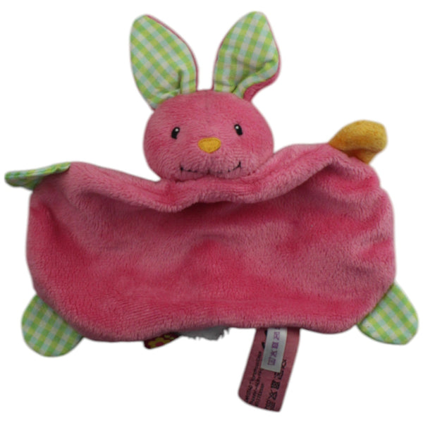 Pinker Hase mit grün-karierten Ohren