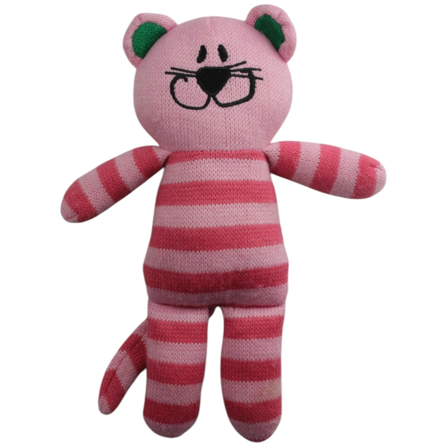 Gestreifte Schlenker Katze, rosa-pink