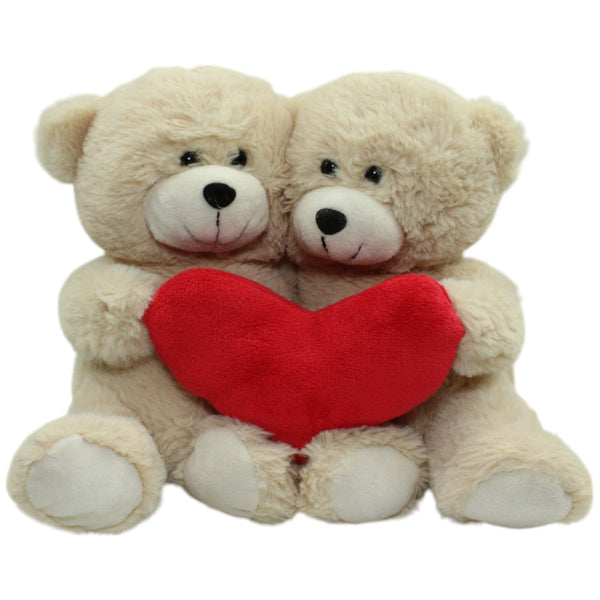 Kuschelfreund, süßes Teddybären-Paar mit Herz