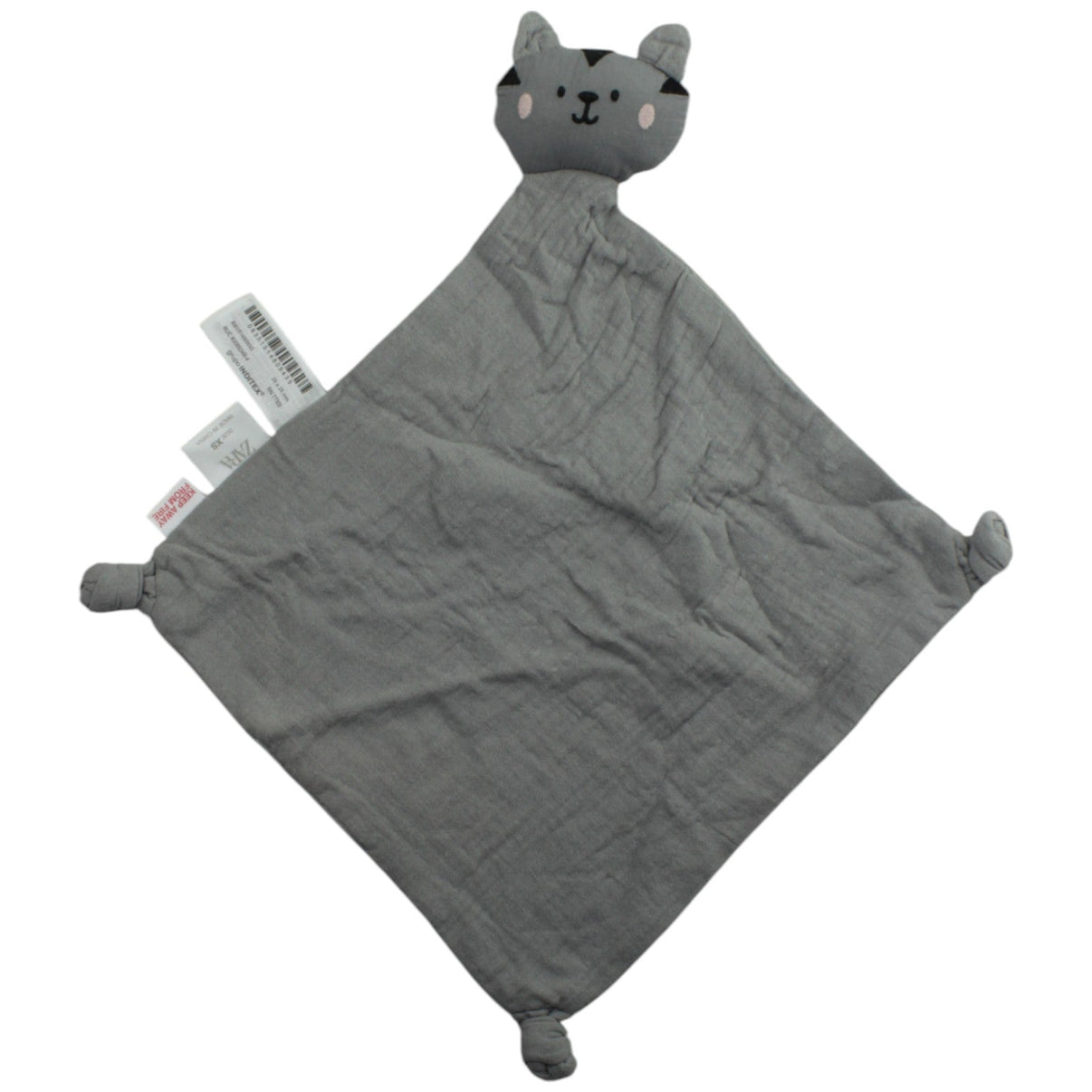123000015574 ZARA Graue Katze Schmusetuch Kumpel Leo Gebraucht