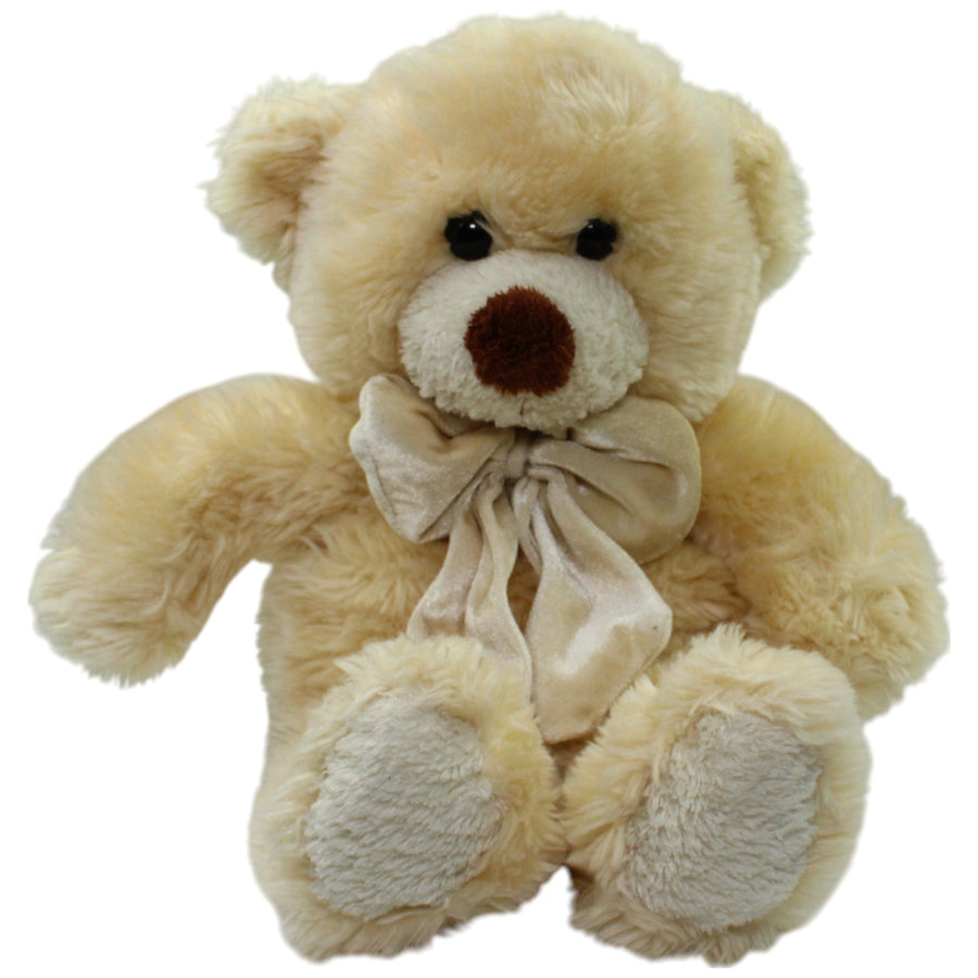 Beiger XL Teddybär mit Schleife