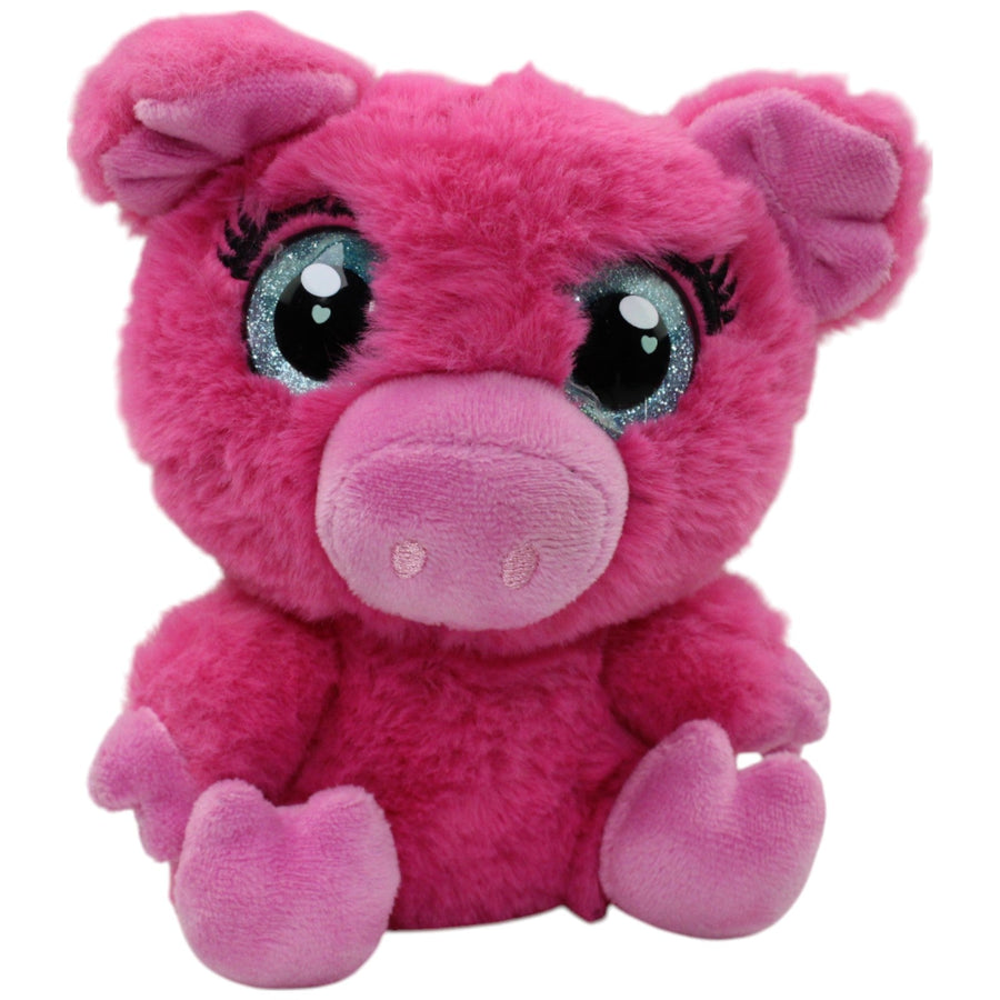 Pinkes Schwein mit Glitzeraugen