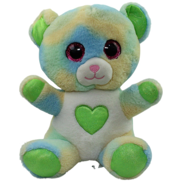 Flos Toys, bunter Bär mit grünem Herz