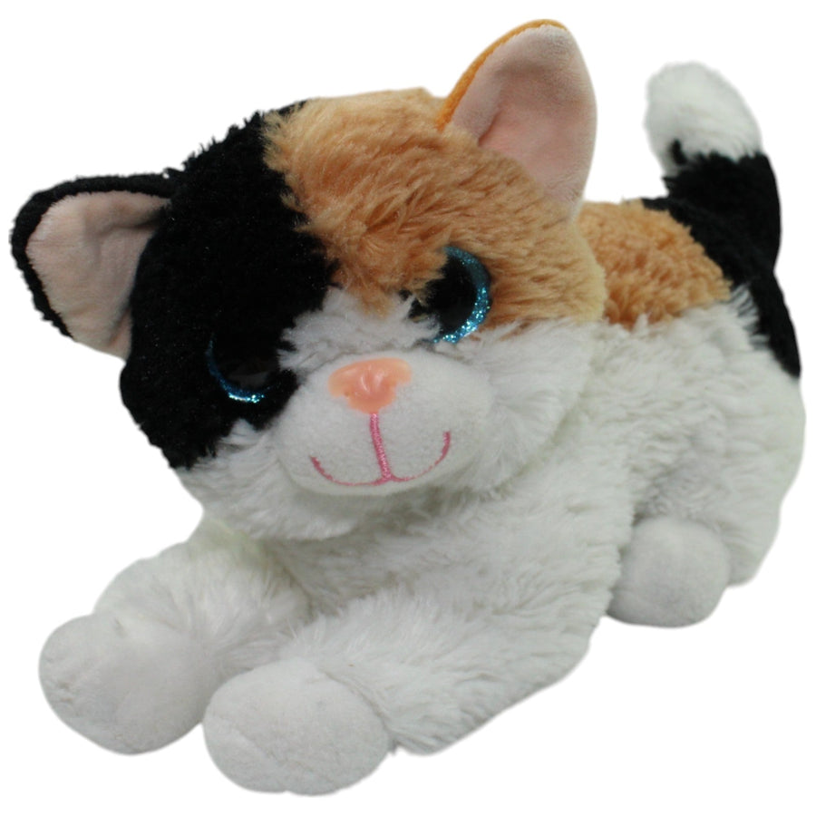 Süße gefleckte Katze, liegend