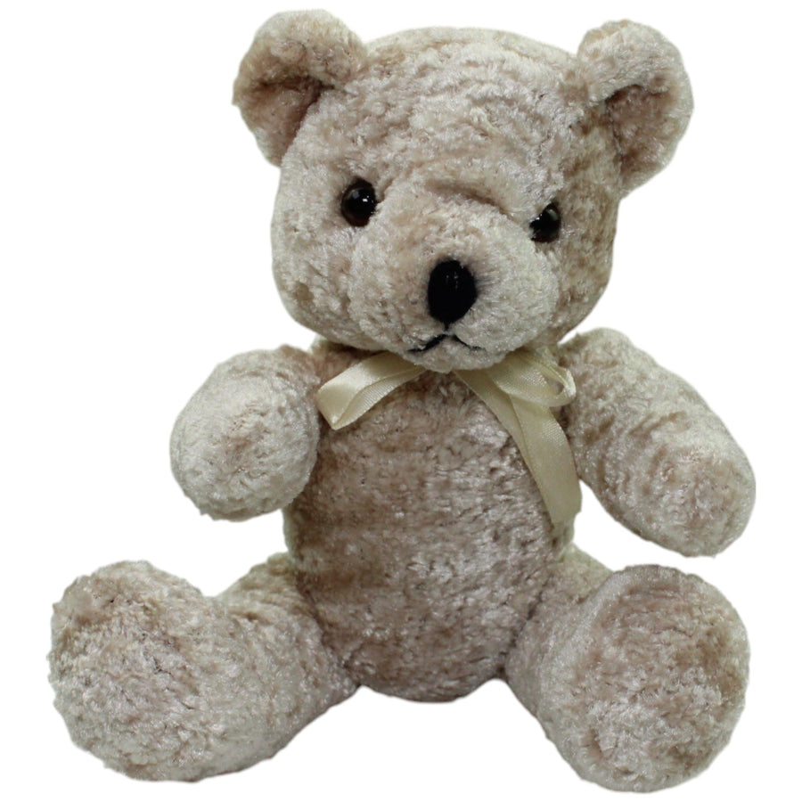 Kleiner grauer Teddy, sitzend