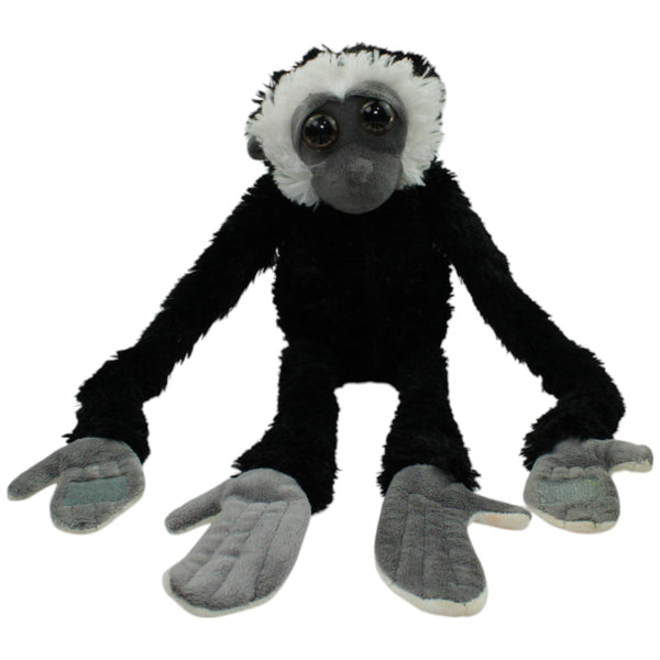 Schwarzer Gibbon Affe mit Schlenker Klett-Armen