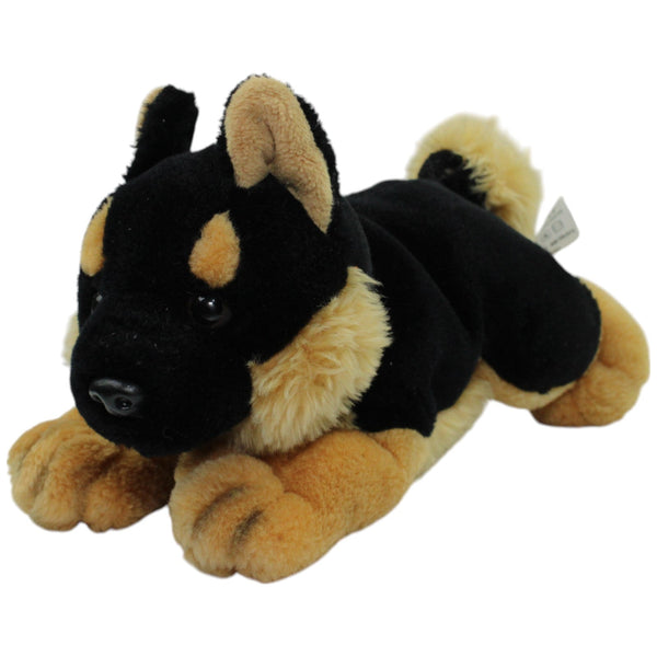 Liegender Hund, schwarz-braun