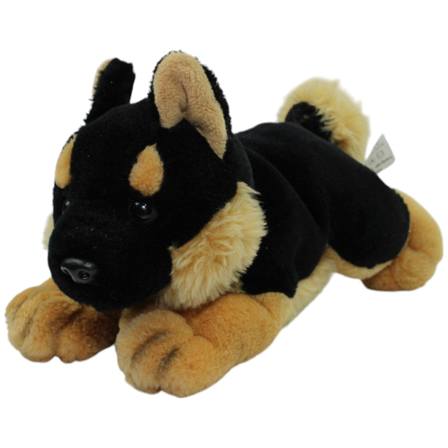 Liegender Hund, schwarz-braun