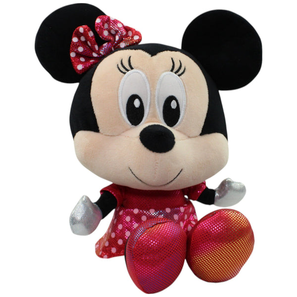 Minnie Maus mit großem Kopf im Glitzer Kleid