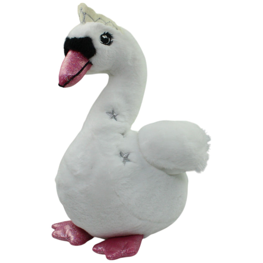 Schwan mit Krone, Sternen & Glitzer-Schnabel