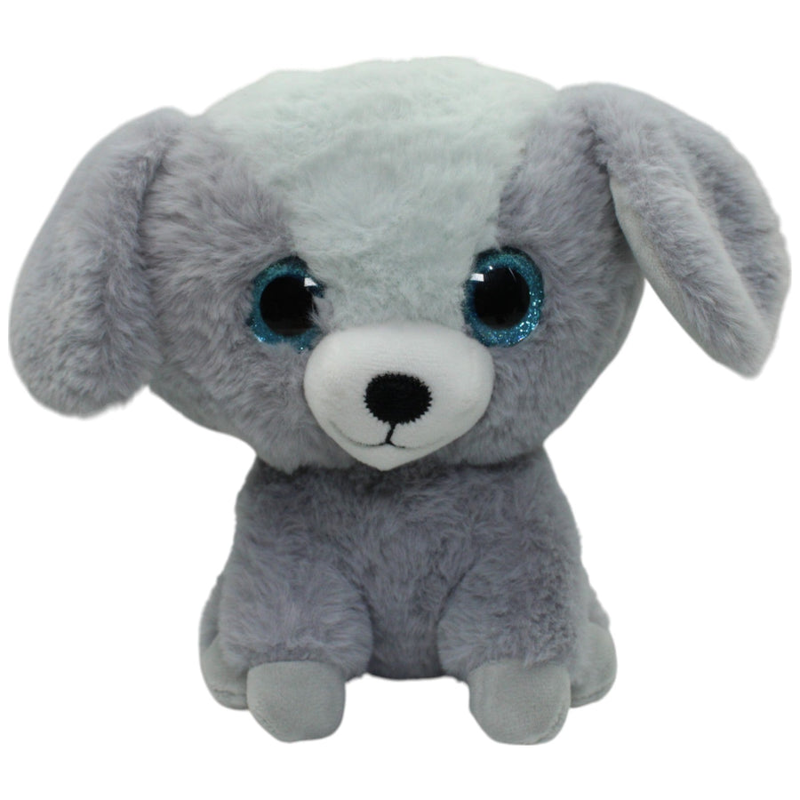 KIDLAND®, grauer Hund mit blauen Glitzer-Augen