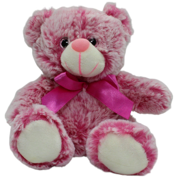 Süßer rosa Teddybär mit Schleife