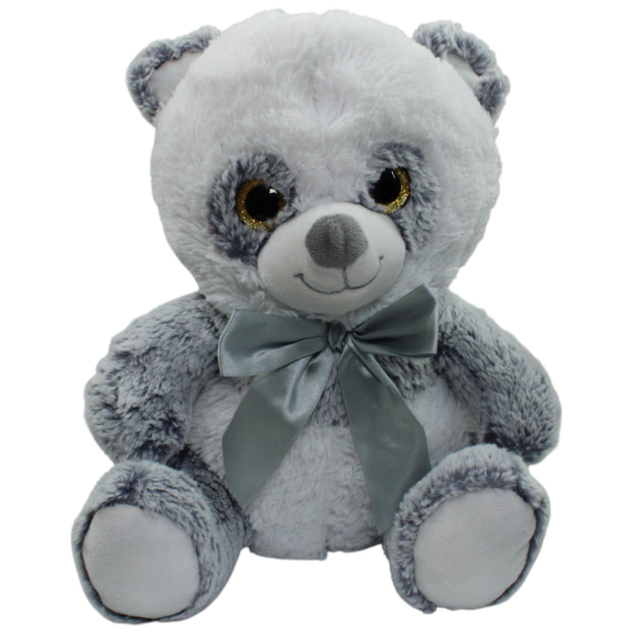 Flos Toys, großer grauer Panda mit Schleife