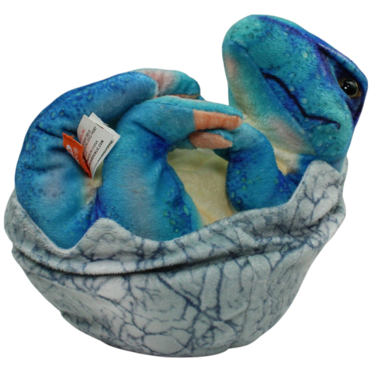 123000016414 Wild Republic Blaues T - Rex Baby im Dinosaurier - Ei Kuscheltier Kumpel Leo Dino Gebraucht T - Rex