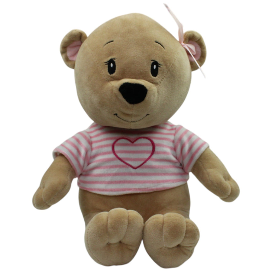 Bärenmädchen mit Herz-Shirt, sitzend