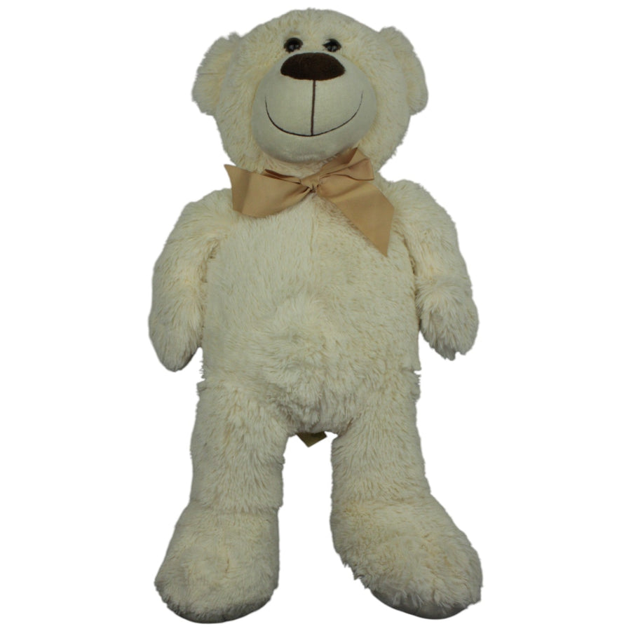 Schöner weißer XL Teddybär mit Schleife