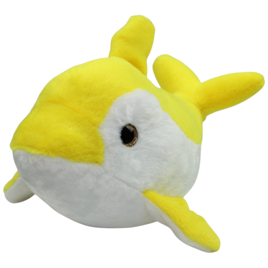 Flauschiger Delfin, gelb-weiß