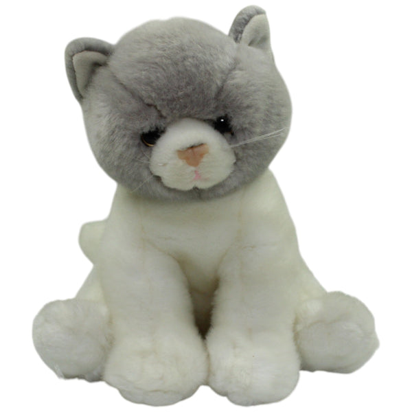 Süße graue Katze, sitzend