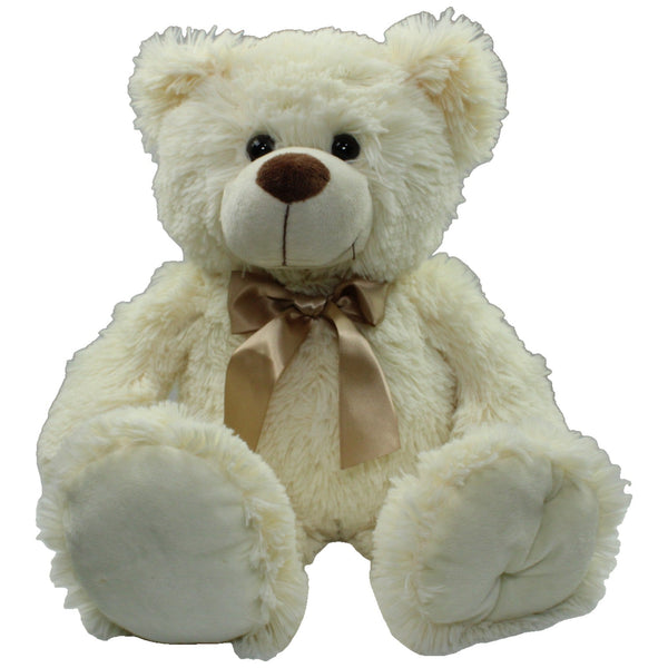 XL Teddybär mit Schleife, weiß