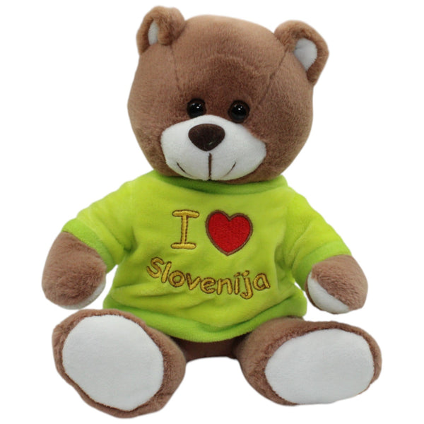 Brauner Teddy mit Shirt "I Love Slovenija"