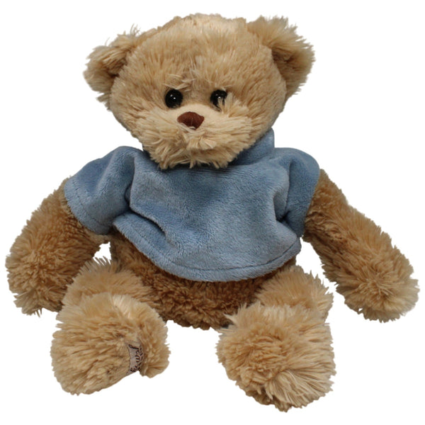 Schlenker Teddybär mit blauem Oberteil, groß