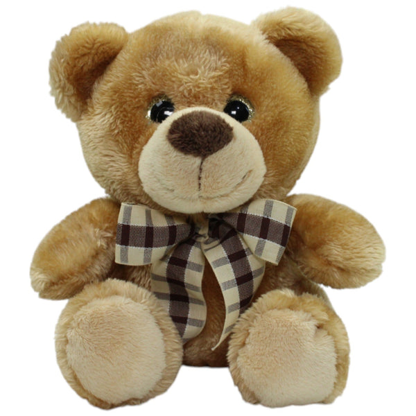 Süßer Teddybär mit Schleife und Glitzer-Augen