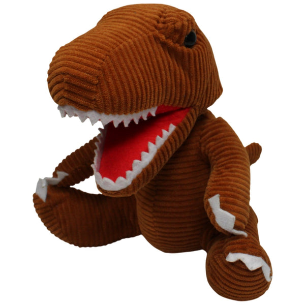 Brauner Tyrannosaurus Rex in Cord Optik