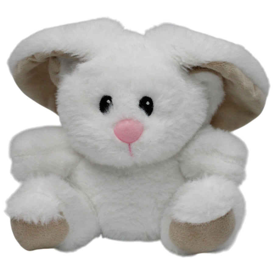 Süßer weißer Hase mit langen Ohren