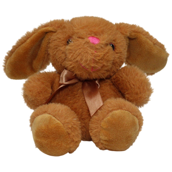 Brauner Hase langen Schlappohren und Schleife