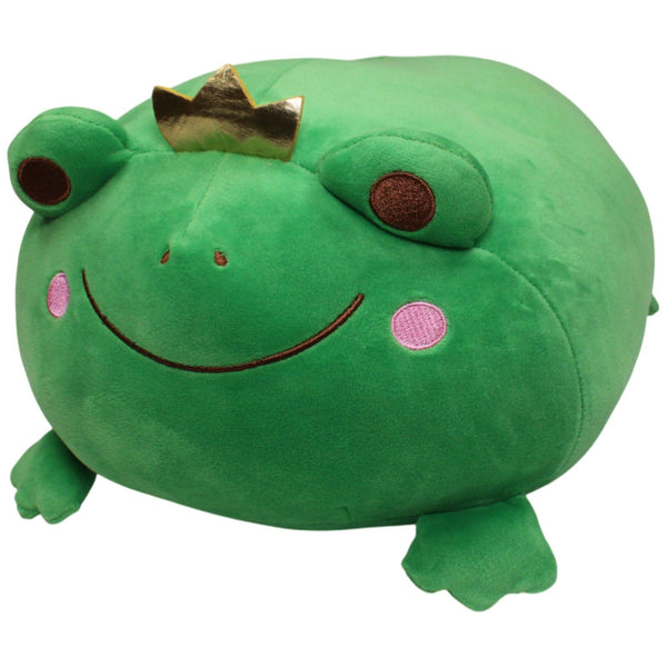 Kuschelfreund, großer Squishy Frosch mit Krone
