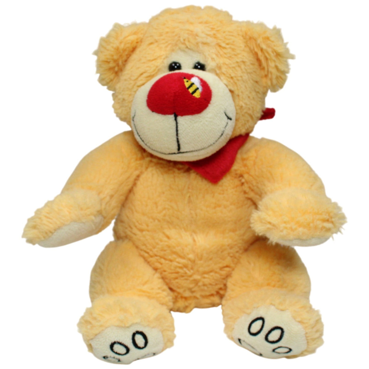 123000017232 Bob der Bär Galeria Kaufhof, Bär mit Biene auf der Nase Kuscheltier Kumpel Leo 30cm Beige Gebraucht