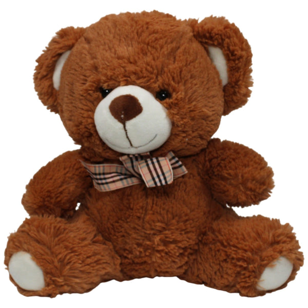 Teddybär mit karierter Schleife