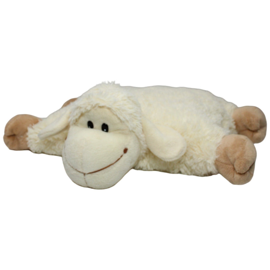 Weißes Schaf mit Klett